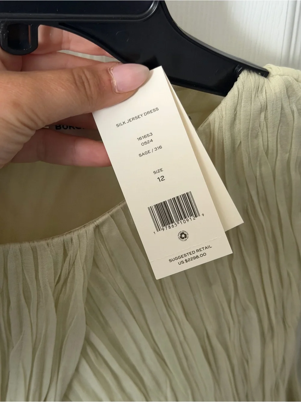 NWT Tory Burch Silk Dress $2,298 SS24 Sz12